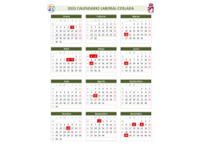 Calendario Laboral COSLADA 2023
