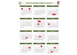 Calendario Laboral COSLADA 2024